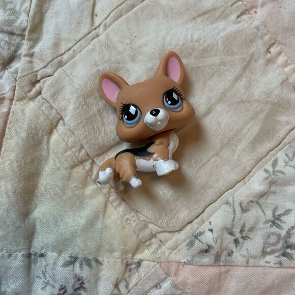 Littlest Pet Shop #639 Corgi Dog / Original Hasbro LPS Diamond Eyes - Picture 1 of 3